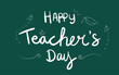 Happy teacher's day poster banner background vector illustration. Hand drawn doodle style vector illustration of happy  Teacher's day, eps 10 easy to edit 