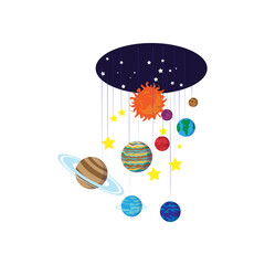 Wall Mural - Isolated solar system icon - Vector illustration design