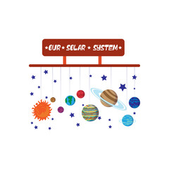 Wall Mural - Isolated solar system icon - Vector illustration design