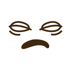 Wall Mural - crying cartoon face emoticon icon
