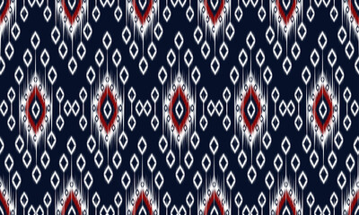 Geometric ethnic oriental ikat pattern traditional Design for background
,carpet,wallpaper,clothing,wrapping,Batik,fabric,Vector illustration.embroidery style.