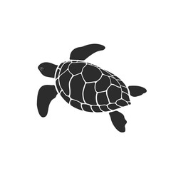 Wall Mural - Vector of turtle design on white background. Easy editable layered vector illustration. Wild Animals.