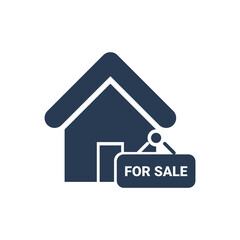 Home sale icon. home for sale, property, land, building sale icon.