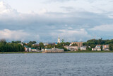Fototapeta Na sufit - View of the historical part of the city of Kostroma from the Volga River on a summer evening