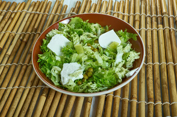 Canvas Print - Healthy Fresh Pea Mint And Feta Salad