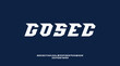 Modern sporty font, suitable for logo, logotype, monogram, flyer, poster