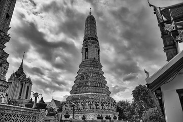 Wall Mural - Temple of Dawn, Wat Arun is a buddhist temple and derives its name from the Hindu god Aruna often personified as the radiations of the rising sun