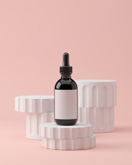 Poster - abstract background minimal style for product branding presentation. mock up scene and mock up produ