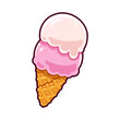 Cartoon gelato ice cream