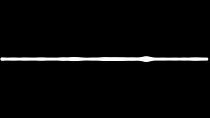 Aufkleber - Sound wave or frequency digital movement on a black background.Is a sound technology or audio recorders.