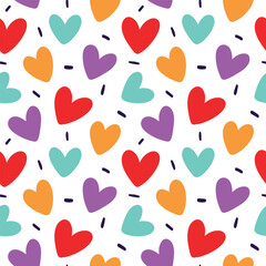 colorful love pattern