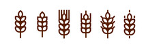 Barley Spike Or Corn Ear. Bakery, Bread Or Agriculture Logo Concept.