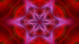 Fototapeta  - Abstract fractal pink red background.