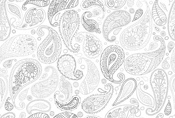 Wall Mural - Paisley ornament, seamless pattern for your design