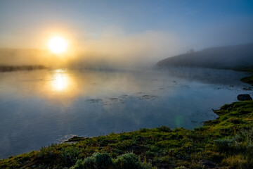 Wall Mural - Hayden Valley and Yellowstone River, Yellowstone National Park