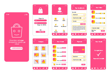 design ui shopping app for mobile phone