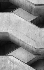 Poster - Architecture detail Cement concrete Stairs construction building
