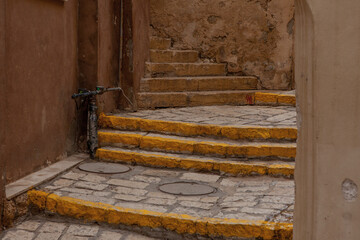 Wall Mural - ancient stairs in stone old city Jaffa in Tel Aviv