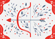 Valentine's Day symbols - bow and arrow