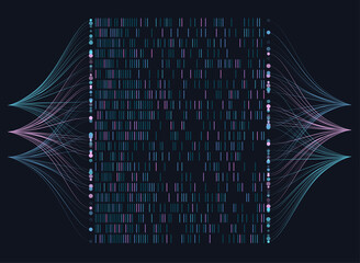 Wall Mural - Big genomic data visualization