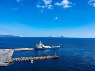 EKO 2 Ship takner from EKO Company (member of the Hellenic Petroleum Group), supply the facilities in Alonnisos island, Sporades, Greece