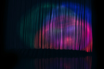 Poster - Close up Beautiful book pages in the color light on a night. Background pattern for design. Macro photography view.