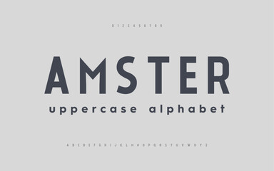 Poster - lettering fashion designs. modern alphabet fonts. technology typography futuristic uppercase. vector