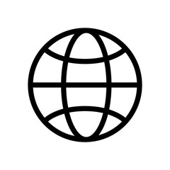 Poster - Vector world icon. World icon in flat style. Outline world icons.Icon isolated.