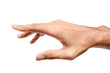 © Pataradon - Male caucasian hand reach and ready to help or receive. Gesture isolated on white background.