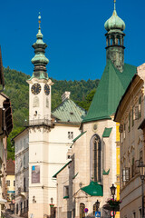 Fototapete - central square, Banska Stiavnica, Slovakia