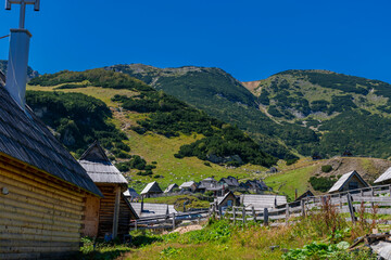 Wall Mural - village in the mountains