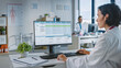 © Gorodenkoff - Experienced Female Medical Doctor Wearing White Coat Working on Personal Computer in a Health Clinic. Medical Health Care Professional Working with Test Results, Patient Treatment Planning.