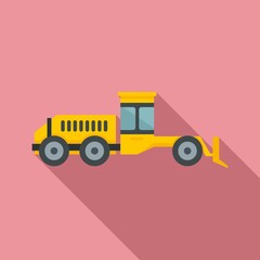 Poster - grader machine hydraulic icon. flat illustration of grader machine hydraulic vector icon for web des