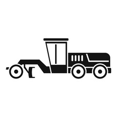 Poster - grader machine road icon. simple illustration of grader machine road vector icon for web design isol