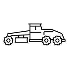 Poster - grader machine construction icon. outline grader machine construction vector icon for web design iso