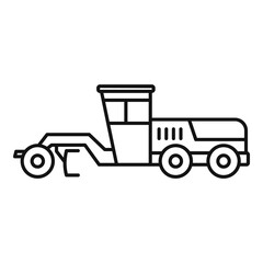 Poster - grader machine building icon. outline grader machine building vector icon for web design isolated on