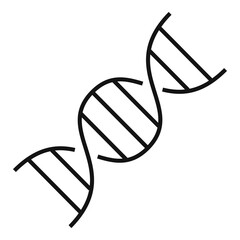Poster - blood dna icon. outline blood dna vector icon for web design isolated on white background