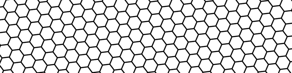 Poster - honeycomb bee background. honeycomb seamless pattern. geometric hexagons background. vector illustra