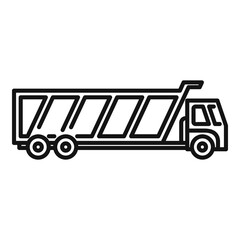 Poster - tipper hopper icon. outline tipper hopper vector icon for web design isolated on white background