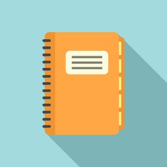 Poster - notebook foreign language icon. flat illustration of notebook foreign language vector icon for web d