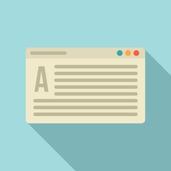 Poster - Foreign language web study icon. Flat illustration of foreign language web study vector icon for web design