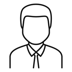 Poster - Foreign language teacher icon. Outline foreign language teacher vector icon for web design isolated on white background