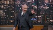 © supamotion - Late-night talk show host is performing his monologue, looking into camera. TV broadcast style show. Model and property released for commercial use.