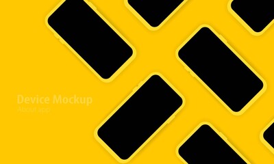 Poster - Device mockup banner. Can be used for business, marketing and advertising. Vector EPS 10. Isolated on background