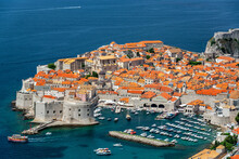 Amazing View Of The Beautiful Historic Center Of Dubrovnik, Croatia