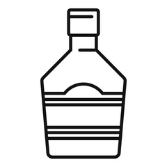 Poster - Bartender bottle drink icon. Outline bartender bottle drink vector icon for web design isolated on white background