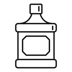 Poster - Drink bottle icon. Outline drink bottle vector icon for web design isolated on white background