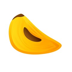 Poster - Cutted persimmon icon. Cartoon of cutted persimmon vector icon for web design isolated on white background