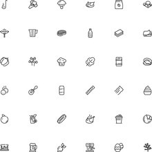 Icon Vector Icon Set Such As: Wild, Farfalle, Person, Storage, Rare, Delicacy, Hot, Ocean, Pancakes, Scale, Flat Design, Cappuccino, Sketch, Website, Paper, Egg, April, Pappardelle, Cress, Roll