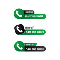 Poster - Contact us banner design template for element and decoration